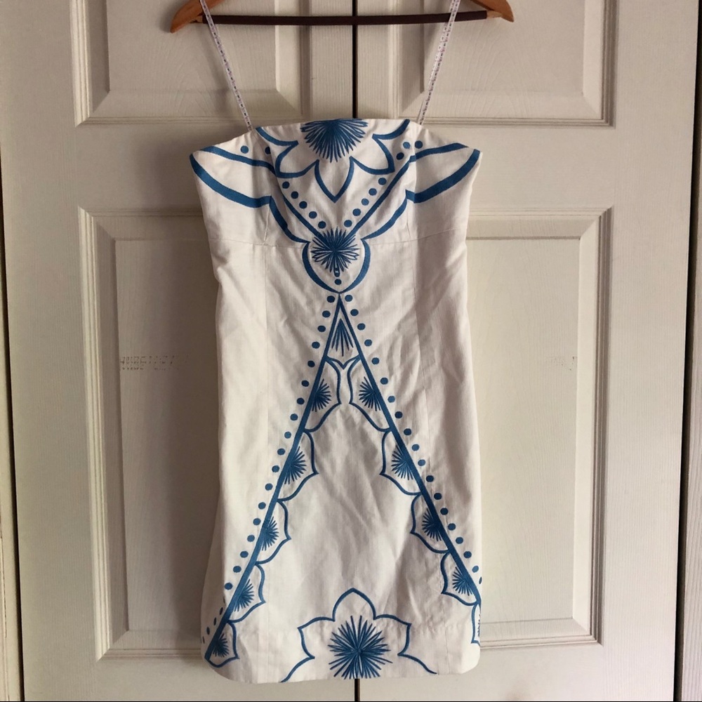 Lilly Pulitzer garden strapless dress
